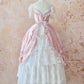 Pink Retro Elegant Sweet Exquisite Lace Cake Princess Dress Long Adult Ceremony Dress Birthday Dress Prom Dress Evening Dress nv4094