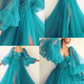 Puff Sleeve Prom Dresses formal prom dress  nv104