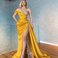 Yellow Long Formal Evening Dresses prom dress custom size nv122