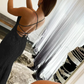 Black Halter Backless Prom Dress nv701