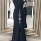 Mermaid Light Blue One Shoulder Prom Dress with Beads nv855