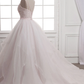 Chic Ball Gown Tulle & Organza Wedding Dresses with Beaded Embroidery & Ruffles nv605