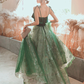 Green Fairy Dream Style Evening Party Prom Long Dress nv586