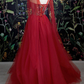 Gorgeous red Long evening dress Prom Dresses nv812