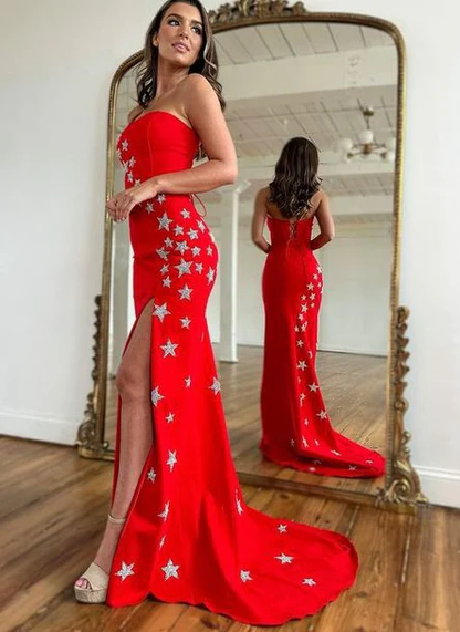 Red Sexy Long Prom Dresses,Hoco Dresses, Party Dresses nv1030