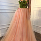 Gorgeous Unique Prom Dresses, A Line Prom Dress, Tulle Prom Dress nv535