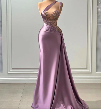 high quality prom dresses, new arrival prom dresses, one shoulder prom dresses nv409