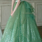 Green prom dress with strpless , fashion ball gown evening dress nv397