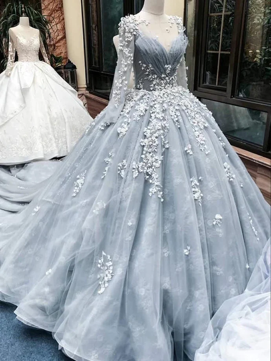 Most Stunning and Elegant Princess Ball Gown Designs Party Wear Gown Prom Dresses nv251