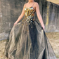 Unique sweetheart neck tulle long prom dress tulle formal dress nv421