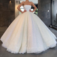 Glitter Strapless Ball Gown Wedding Dresses Sparkly Bridal Gown Prom Dress nv252