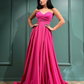 Fuchsia Long Prom Dress With Split Sweetheart nv974