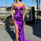 Glamorous Sweetheart Mermaid Prom Dress Long With Split nv179