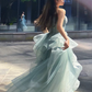 New Arrival Spaghetti Straps Tulle Long Formal Prom Dress, Charming Evening Party Dress nv218
