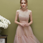 Cute green tulle short prom dress simple tulle homecoming dress,Formal Dresses nv541