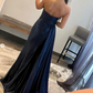 Strapless Long Prom Dresses with slit nv1023