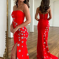 Red Sexy Long Prom Dresses,Hoco Dresses, Party Dresses nv1030