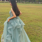 New Arrival Spaghetti Straps Tulle Long Formal Prom Dress, Charming Evening Party Dress nv218