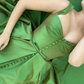 A-Line/Princess Sweep/Brush Train Straps Sleeveless Satin Ruffles Dresses nv542