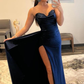 Strapless Long Prom Dresses with slit nv1023