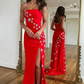 Red Sexy Long Prom Dresses,Hoco Dresses, Party Dresses nv1030