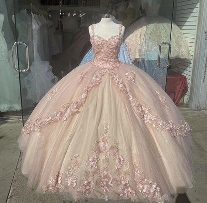baby pink quinceanera dress Elegant Prom Dresses, Long Evening Dress nv23