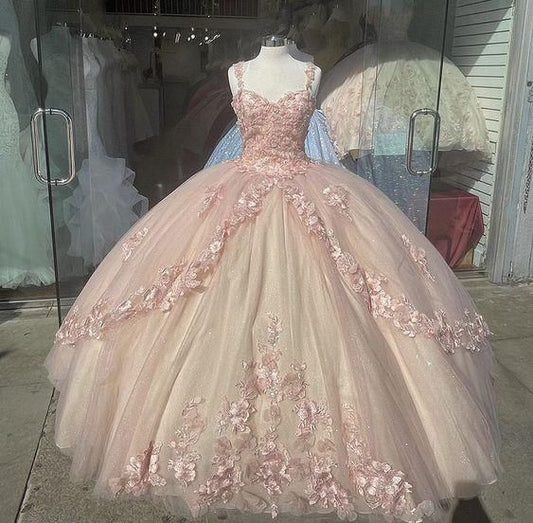 baby pink quinceanera dress Elegant Prom Dresses, Long Evening Dress nv23